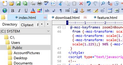 تحميل برنامج لغة html